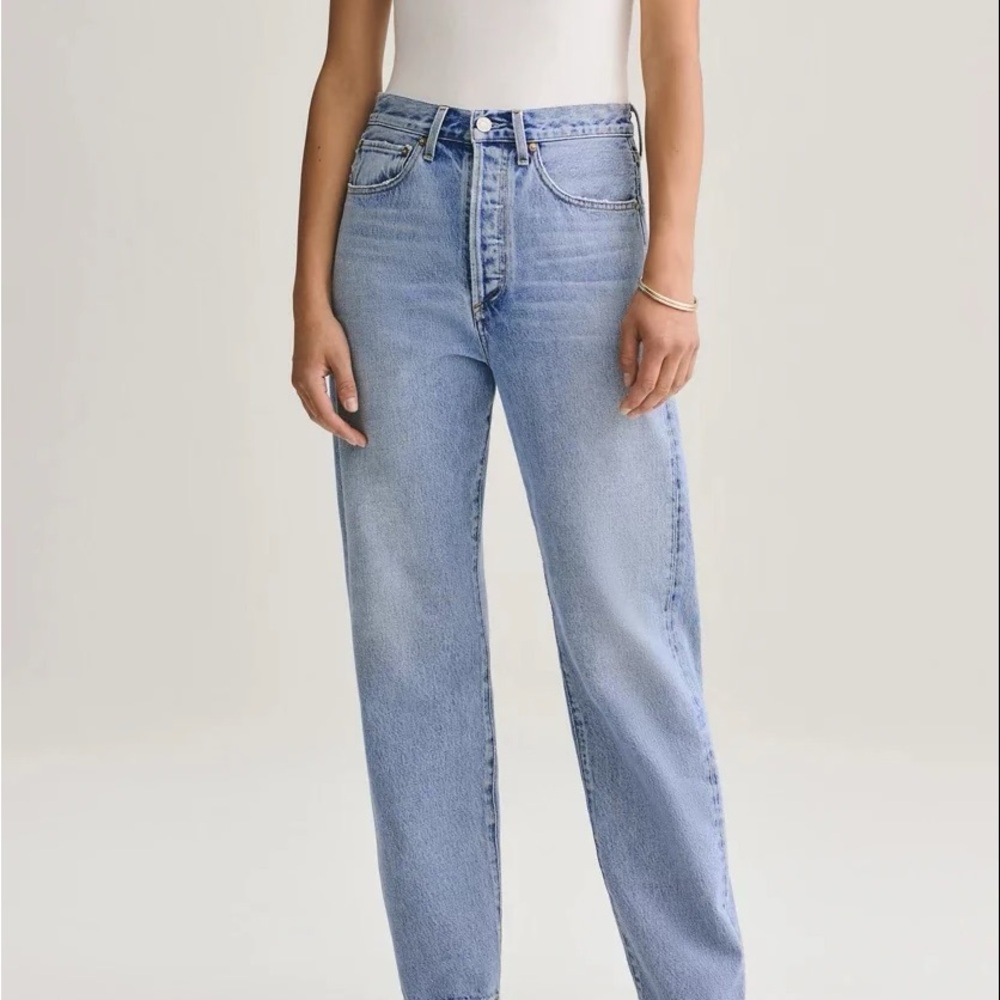 AGOLDE 90's Pinch Waist High Rise Straight Jeans in Flashback 29